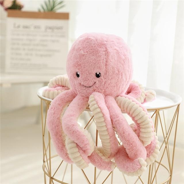 Vanmajor 18/40/60/80cm Rabbit hair big octopus doll octopus Plush Toys baby soft tentacles