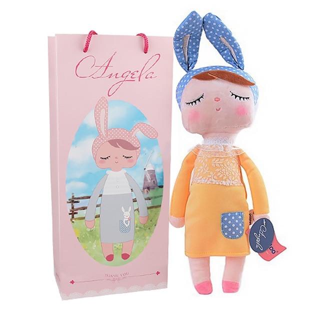Boxed Metoo Doll kawaii Plush Soft Stuffed Plush Animals Baby Kids Toys for Children Girls Boys Birthday Christmas Angela Rabbit
