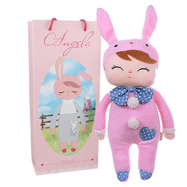 Boxed Metoo Doll kawaii Plush Soft Stuffed Plush Animals Baby Kids Toys for Children Girls Boys Birthday Christmas Angela Rabbit