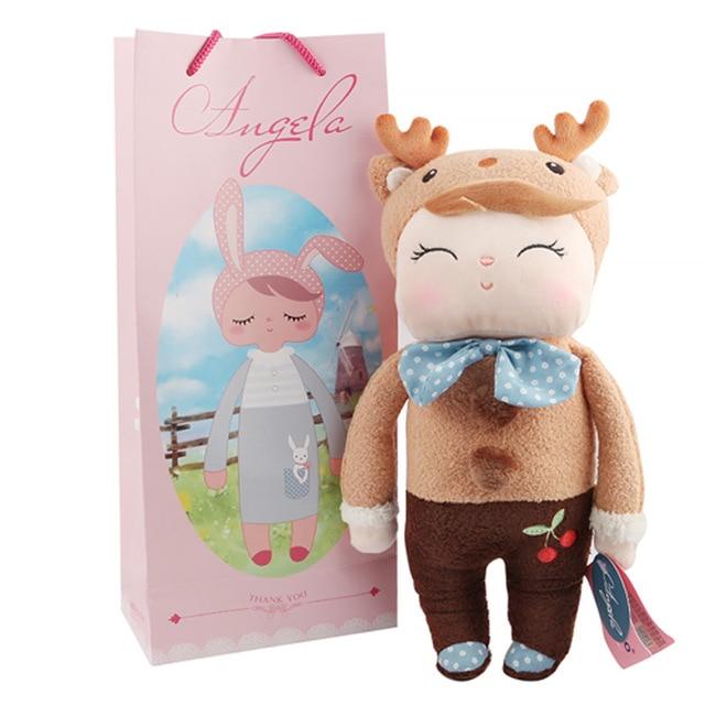 Boxed Metoo Doll kawaii Plush Soft Stuffed Plush Animals Baby Kids Toys for Children Girls Boys Birthday Christmas Angela Rabbit
