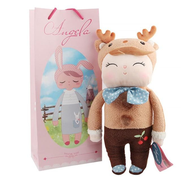 Boxed Metoo Doll kawaii Plush Soft Stuffed Plush Animals Baby Kids Toys for Children Girls Boys Birthday Christmas Angela Rabbit