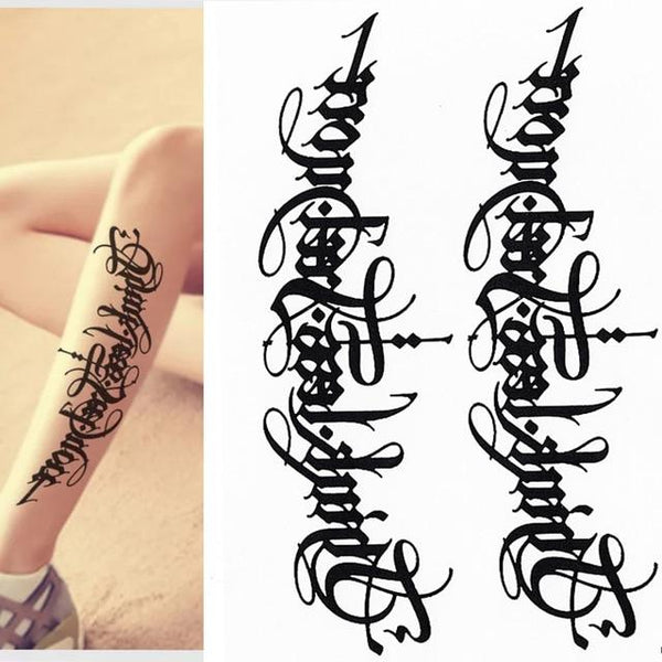 TRIBAL TEMPORARY TATTOO, MAORI TURTLE, POLYNESIAN, BLACK, MENS, WOMENS
