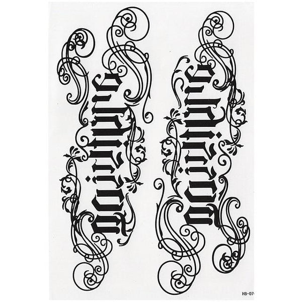 TRIBAL TEMPORARY TATTOO, MAORI TURTLE, POLYNESIAN, BLACK, MENS, WOMENS