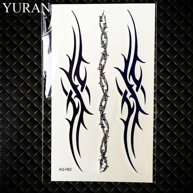25 Style Men Tattoo Stickers Totem Scorpion Black Gun Hands Temporary Tattoo Kids Body Art Face Self Adhesive Tatoos Cool Paste
