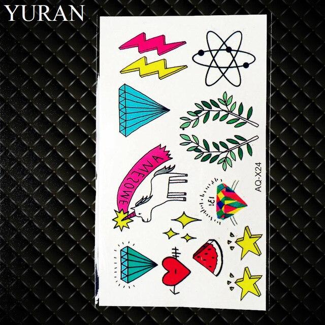 25 Style Men Tattoo Stickers Totem Scorpion Black Gun Hands Temporary Tattoo Kids Body Art Face Self Adhesive Tatoos Cool Paste