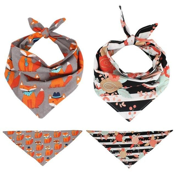 Dog Bandana Reversible Bandana Tie on Bandana Dog Scarf Pet Dog Accessory for Gifts