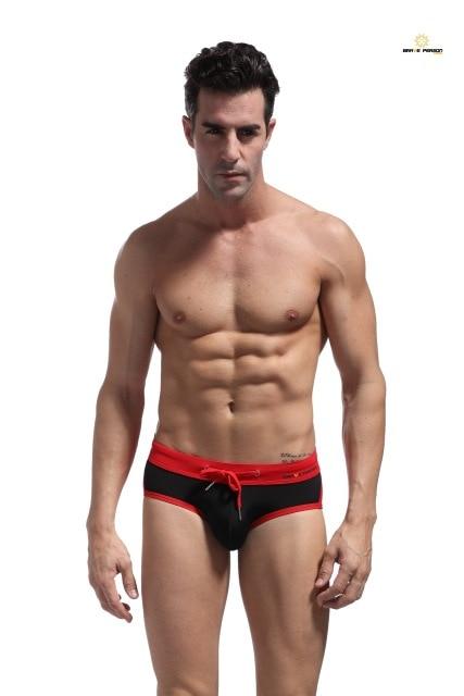 Men's Swimsuits Sexy Man's Swim Briefs Low-Rise Tight Cool Guy Swimwear Summer Man Bikini Beach Shorts Male Penis Pouch