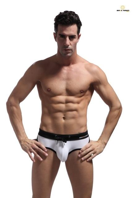 Men's Swimsuits Sexy Man's Swim Briefs Low-Rise Tight Cool Guy Swimwear Summer Man Bikini Beach Shorts Male Penis Pouch