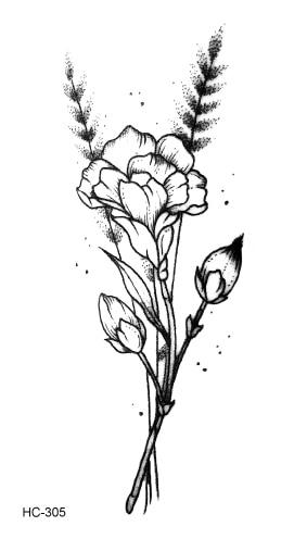 MB Flower Snake Fake Tatoo Cute Rabbit Tatuajes Tatuagem Dancing King Taty Body Art Waterproof Temporary Tattoo Stickers