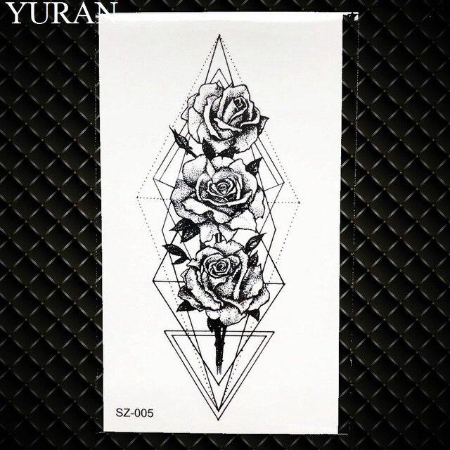 Children Cartoon Temporary Tattoo Sticker Men Gun AK47 Waterproof Fake Black Lines Flower Mountain Cute Tattoo Women Kids Planet
