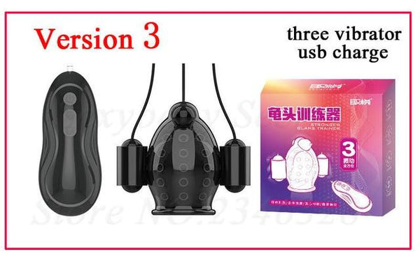 Powerful 5 Motors 12 Speeds Male Masturbator Glans Bullet Vibrators Delay Lasting Trainer Penis Massager Adult Sex Toys For Men