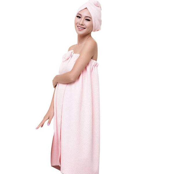 2018 New Japanese-style Cute Soft Microfiber Magic Absorbent Dry Spa Bath Towel Beach Bathrobe Towels For Women Girls TB Sale