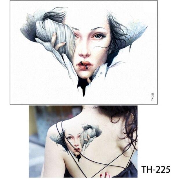 New Cartoon Blue Unicorn Fairy Tales Temporary Tattoo For Children Kids Waterproof Flash Tattoo Sticker Girl Baby Body Art Horse