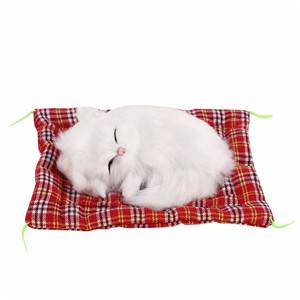 Plush Toys Lovely Simulation Doll Plush Animal Cats Sleeping Toy Real Life Plush with Sound Toy Kids Girl Birthday Gift for Kids