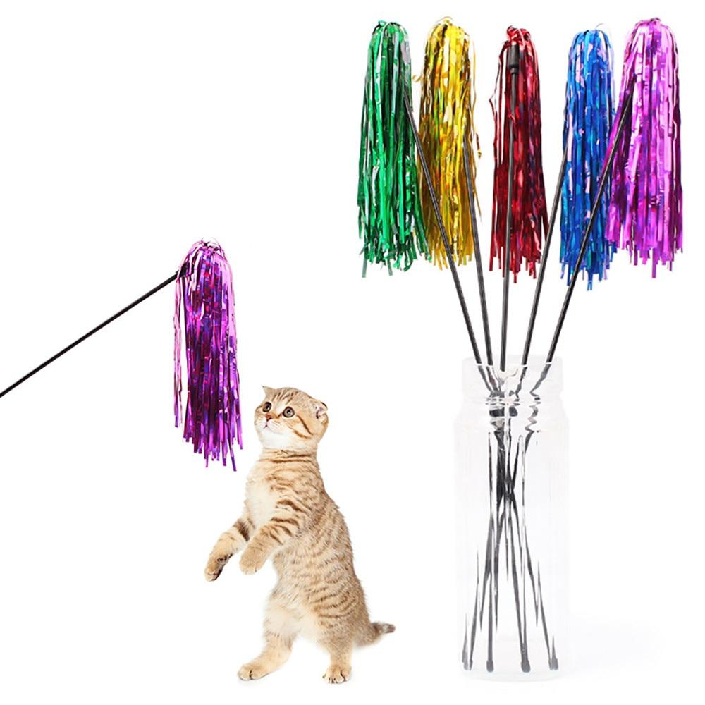 ISHOWTIENDA brand Kitten Cat Teaser Interactive Toy Rod With Feather Cats toys 2017 new style #XT