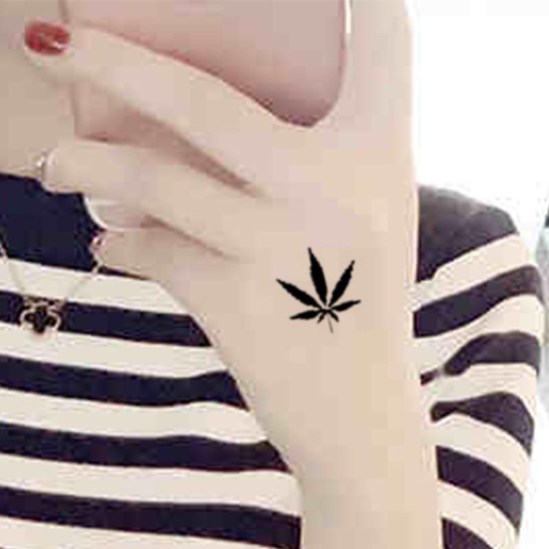 7 Sizes black leaf grass Brand new fashion waterproof temporary tattoo sticker tatoo tatto men and women flash fake henna SYA168