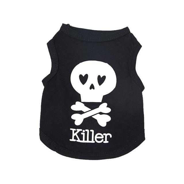 Love Cat Clothes Cotton Pet T Shirts Clothing For Cats Vest Summer Cat Clothes Mommy Daddy Vest Gatos Pet Clothing 40S1
