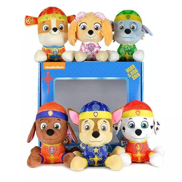 Genuine Paw Patrol 18cm Party Favors Tang style Stuffed Plush Toy Gift Doll For Boys and girls Birthday Party supplies promotion