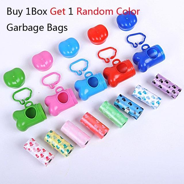 Dispenser Dog Bone Case Up Shape Bags Waste Box Poo Clean Holder Pet Garbage