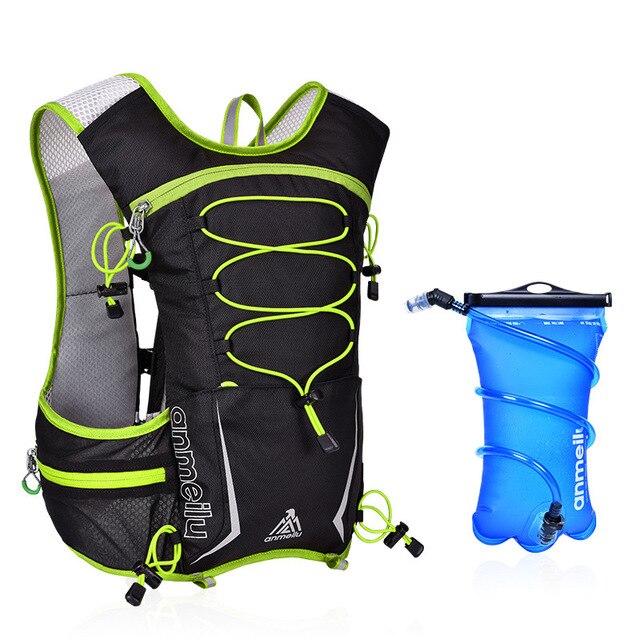 Anmeilu 5L Running Backpack Waterproof Sports Bag Outdoor Trail Running Gym Bag Hydration Vest Mochila Pack Fitness Accessories