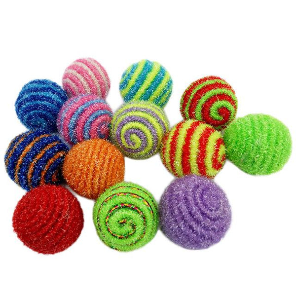 Cat Ball Toy Funny Interactive Cat Pet Toys Play Chewing Rattle Scratch Catch Pet Kitten Cat Exercise Toy Balls 1Pc