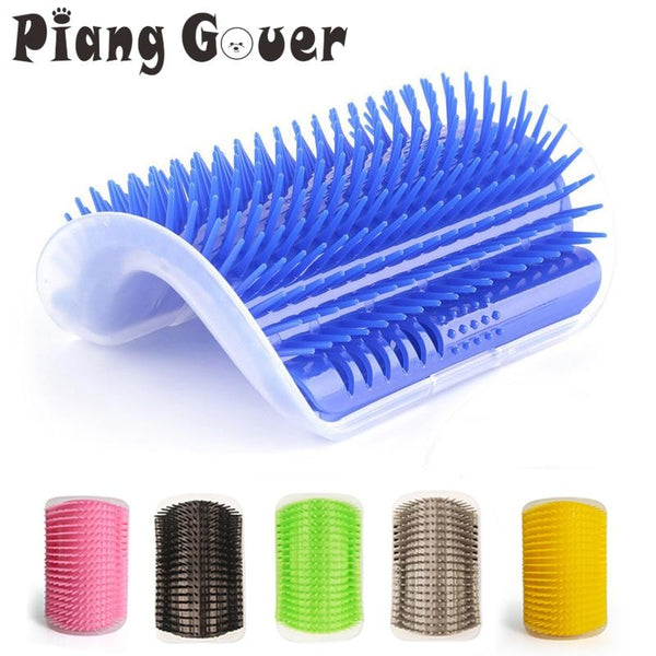 Corner Cat Brush Pet Comb Play Toy Plastic Scratch Bristles Arch Massager Self Grooming Scratcher Cats Toys