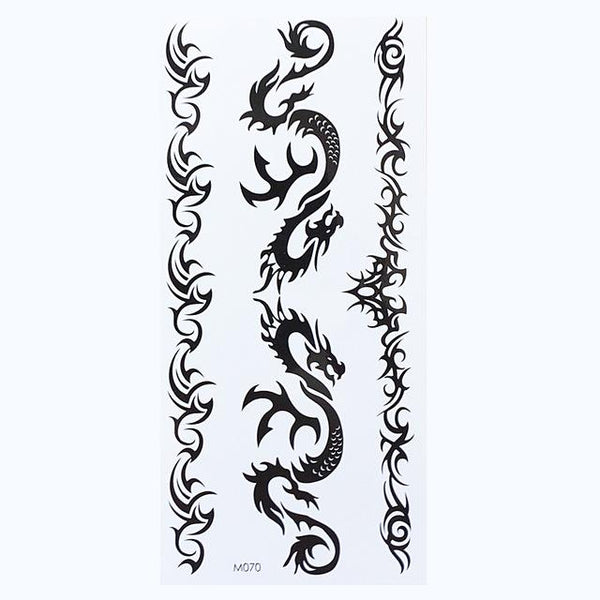 1 Sheet Temporary English Word Tattoo Stickers Black Letters Feather Body Art Tattoos Sticker Waterproof For Temporary Tattoos