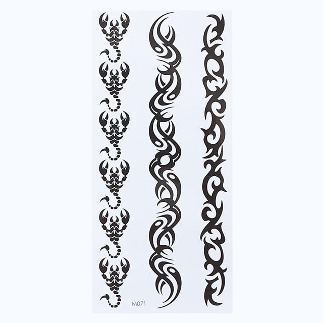 1 Sheet Temporary English Word Tattoo Stickers Black Letters Feather Body Art Tattoos Sticker Waterproof For Temporary Tattoos
