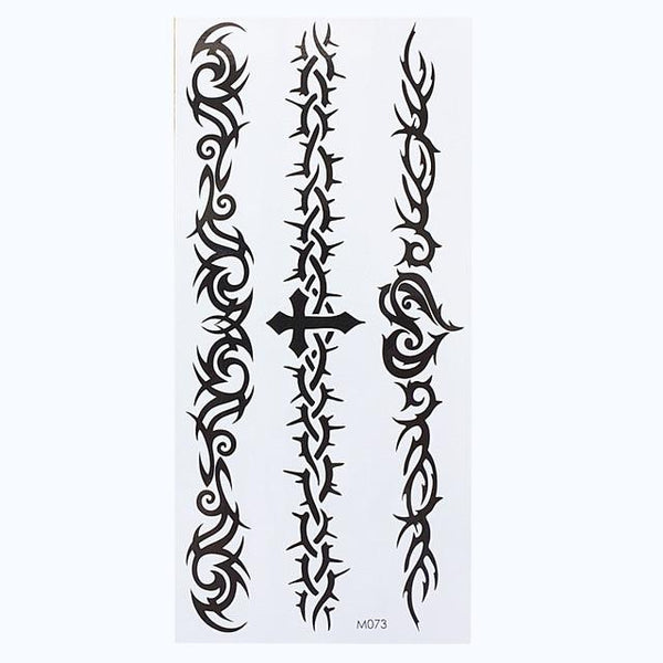 1 Sheet Temporary English Word Tattoo Stickers Black Letters Feather Body Art Tattoos Sticker Waterproof For Temporary Tattoos