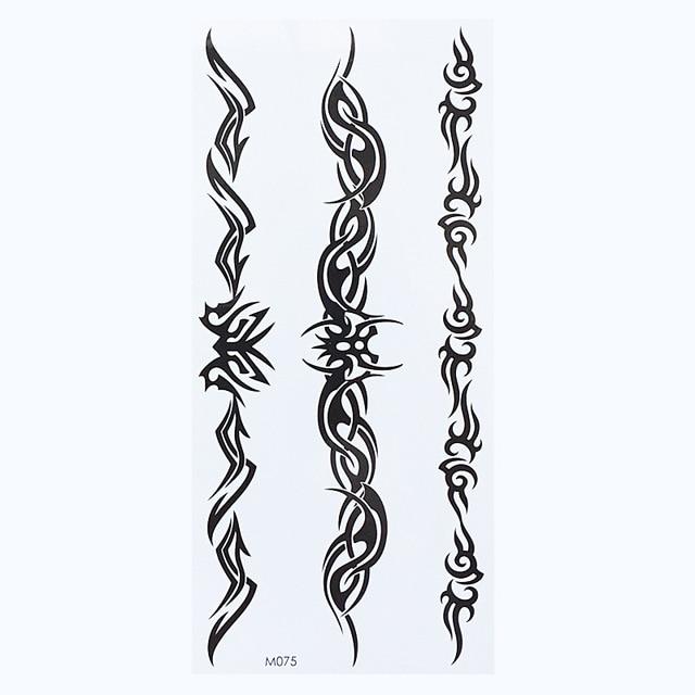 1 Sheet Temporary English Word Tattoo Stickers Black Letters Feather Body Art Tattoos Sticker Waterproof For Temporary Tattoos
