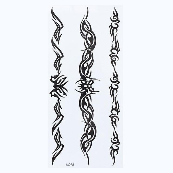 1 Sheet Temporary English Word Tattoo Stickers Black Letters Feather Body Art Tattoos Sticker Waterproof For Temporary Tattoos
