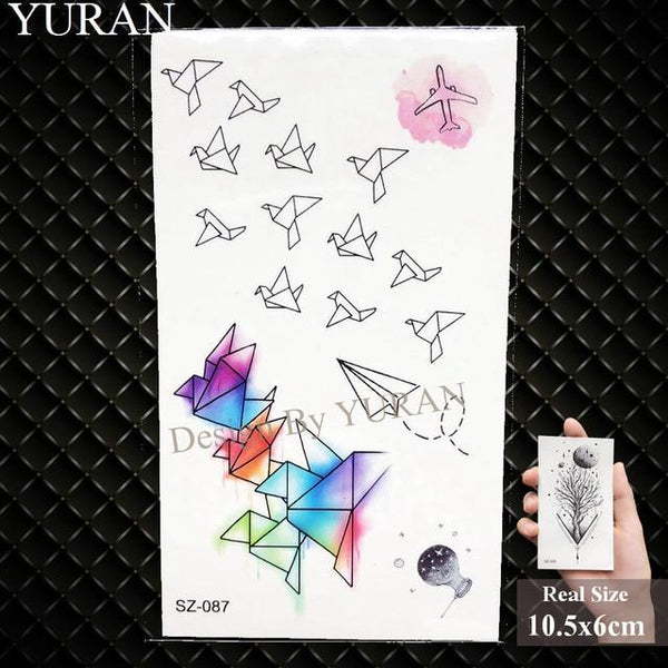 YURAN Women Sexy Arm Fake Black Tattoo Henna Mandala Flower Temporary Tattoo Girls Beauty Flora Waterproof Tatoos Indian Mehndi
