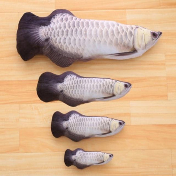 Cat Simulation Fish Catnip Toys Pet Kitten Cushion Grass Bite Chew Funny Scratch Stuffed Pillow Pets Padded Toy 30cm 10 Styles