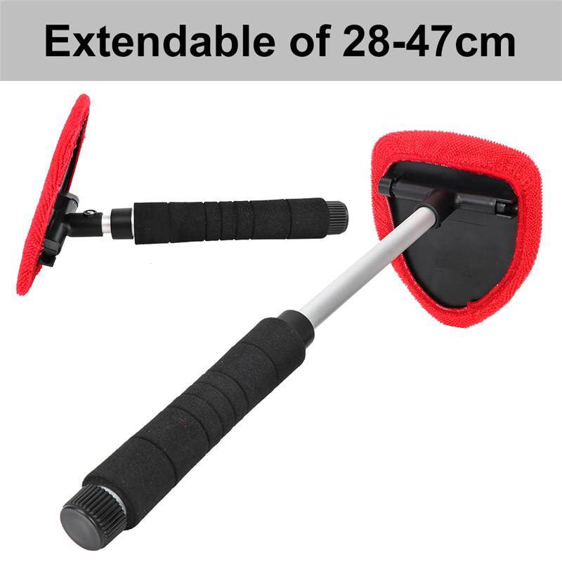 Dropship Telescopic Window Glass Cleaner car windshield cleaning brush microfiber window scraping mist eliminator Car Accessorie