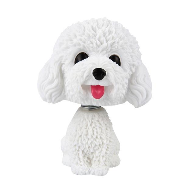 Car Ornament PVC Cute Shaking Head Dog Automobiles Interior Dashboard Swing Nodding Puppy Doll Decoration Ornaments Toys Gift