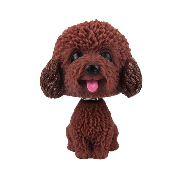 Car Ornament PVC Cute Shaking Head Dog Automobiles Interior Dashboard Swing Nodding Puppy Doll Decoration Ornaments Toys Gift