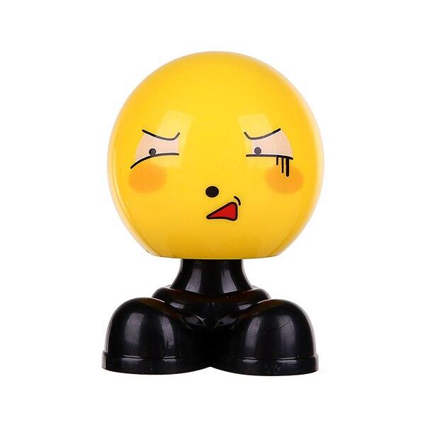 Shaking Head Toys Car Ornaments Bobblehead Nod Dolls Cute Cartoon Funny Emoji Wobble Head Robot Lovely Car Dashboard Decor Auto