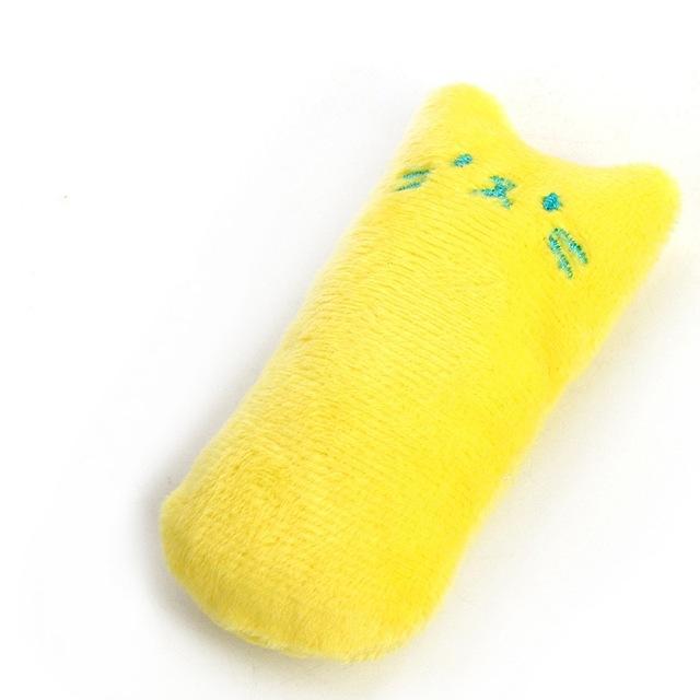 Teeth Grinding Catnip Toys Funny Interactive Plush Cat Toy Pet Kitten Chewing Toy Claws Thumb Bite Cat mint For Cats Cat Supply