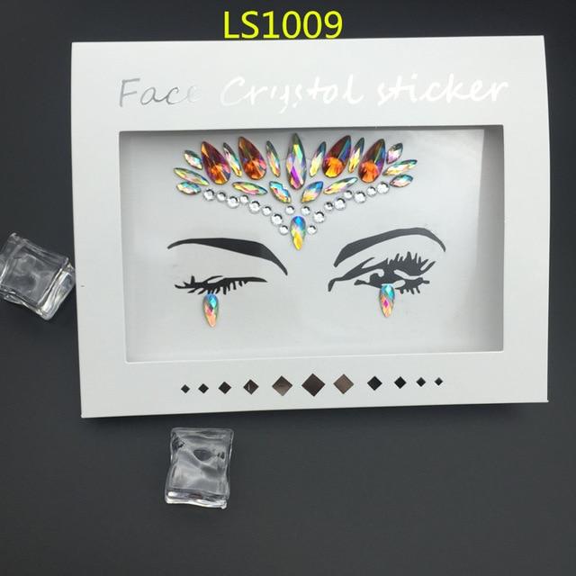 Temporary Rhinestone Glitter Tattoo Stickers Face Jewels Gems Festival Party Makeup Body Jewels Flash Fake Temporary Tattoos