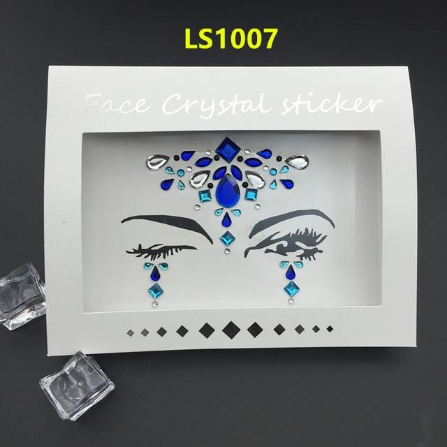 Temporary Rhinestone Glitter Tattoo Stickers Face Jewels Gems Festival Party Makeup Body Jewels Flash Fake Temporary Tattoos