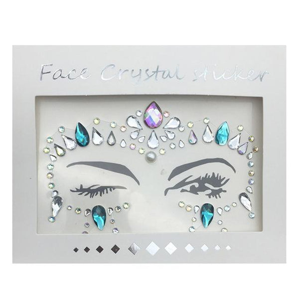 Temporary Rhinestone Glitter Tattoo Stickers Face Jewels Gems Festival Party Makeup Body Jewels Flash Fake Temporary Tattoos