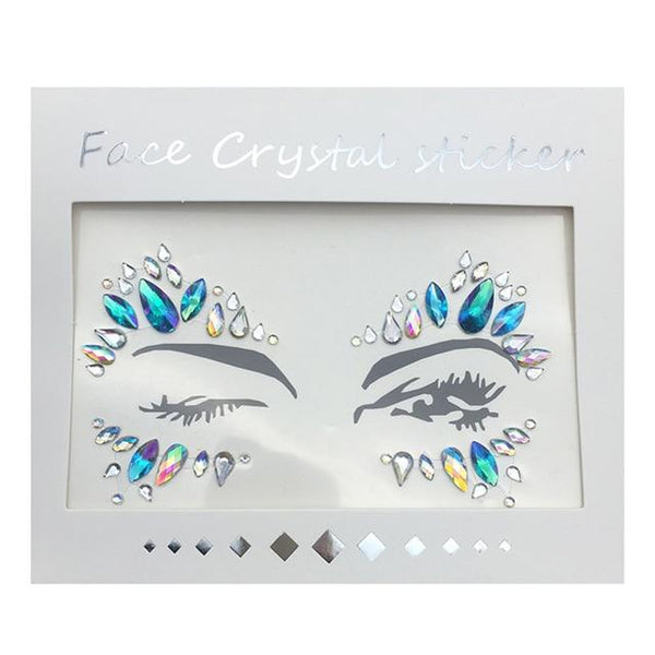 Temporary Rhinestone Glitter Tattoo Stickers Face Jewels Gems Festival Party Makeup Body Jewels Flash Fake Temporary Tattoos