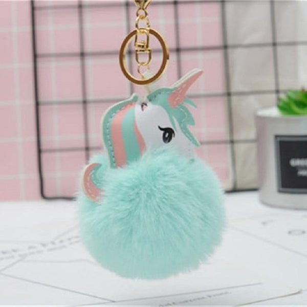 Unicorn Plush Toy Keychain Unicornio Key Pendant Suffed Animal Toy Children Girl Bag Pendant Licorne Plush Dumplings