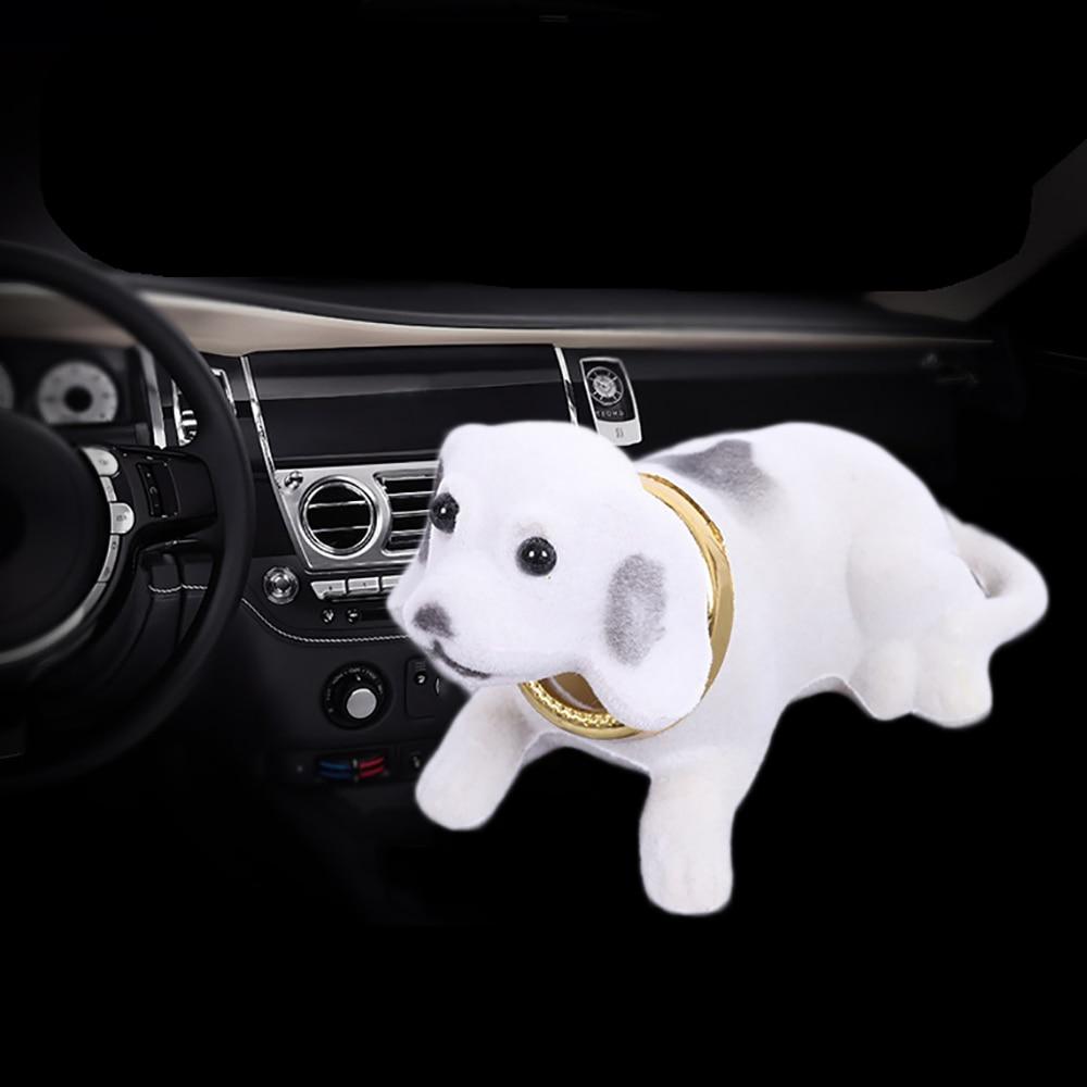 Car Ornaments Automobiles Dashboard Toys Shaking Head Dog Doll Cute Decoration Nodding Puppy Figures Auto Accessories Kids Gift