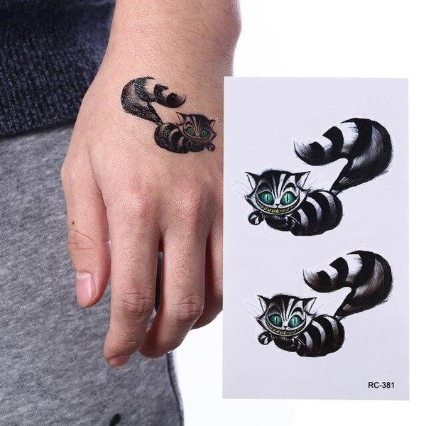 Sexy Black Cats Temporary Tattoo Body Art Arm Flash Tattoo Stickers 10.5*6cm Waterproof Fake Henna Painless Tatto Sticker
