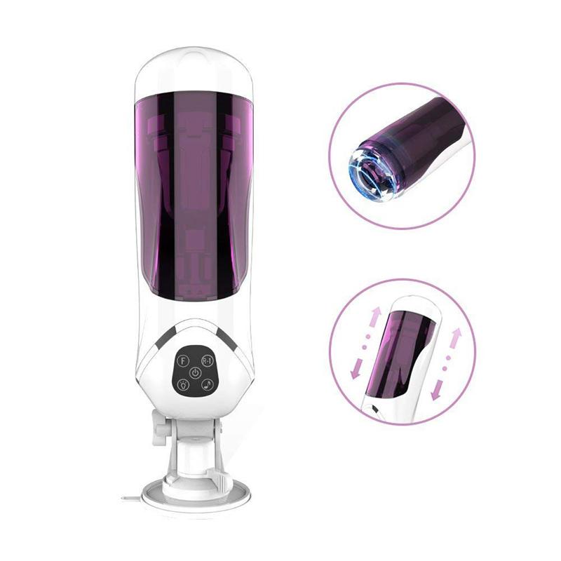 Strong Telescopic and Rotation Male Masturbator Smart Sex Voice Interaction Sex Machine Masturbation Cup Adult Sex Toys for Men