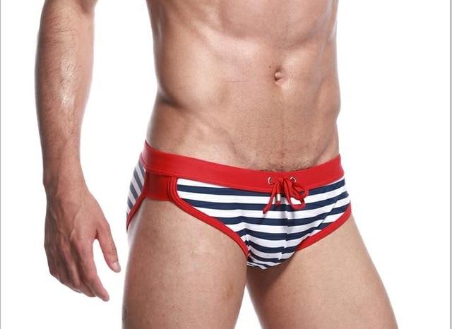 High Quality Swimwear Men Swimming Trunks & Briefs Sexy Low Waist Man Swimsuit Beach Bathing Suit Boxer Shorts