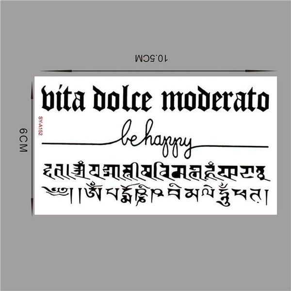 Waterproof temporary tattoo tatoo henna fake flash tattoo stickers Taty tatto Fairy characters SYA055