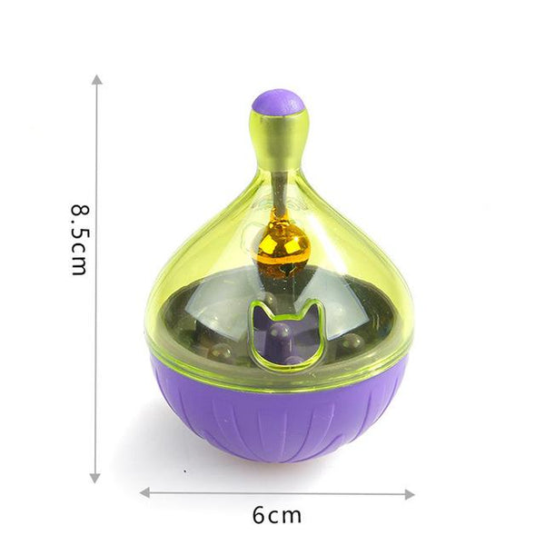 YVYOO Interactive Cat Toy IQ Treat Ball Smarter Pet Toys Food Ball Food Dispenser For Cats Playing Training Pet supplies D10