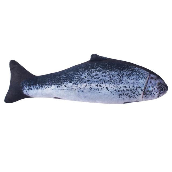 Pet Soft Plush Creative 3D Carp Fish Shape Cat Toy Gifts Catnip Fish Stuffed Pillow Doll Simulation Fish Playing Toy For Pet